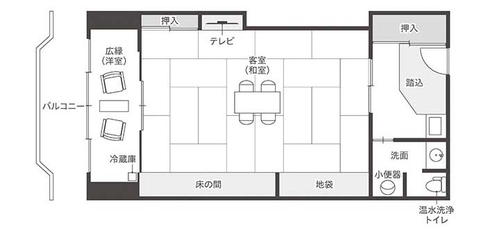 客室 間取り図