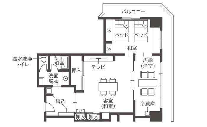 和洋室 間取り図