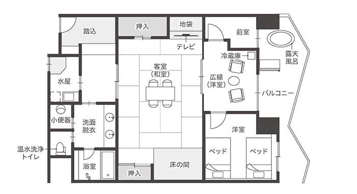 特別室 間取り図